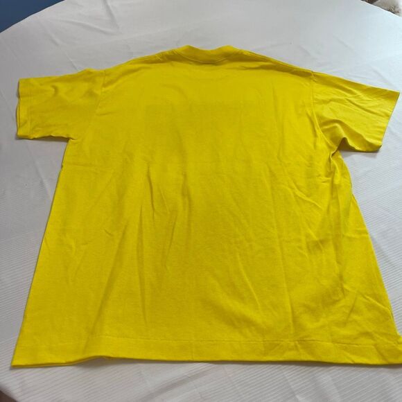 Jogging Florida Vintage Bright Yellow Single Stitch T-Shirt Size XL - Picture 7 of 8